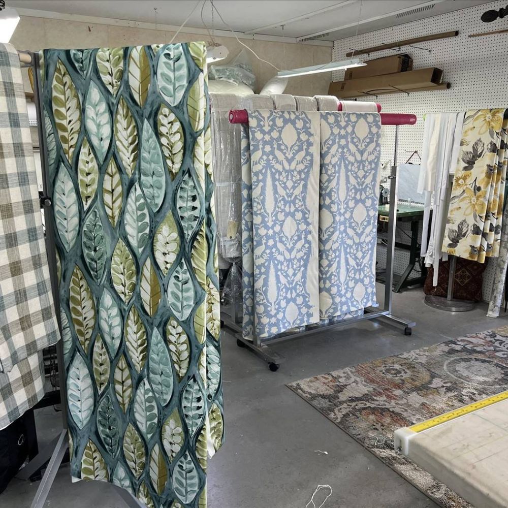 Lee Ann Johnson's fabric warehouse.